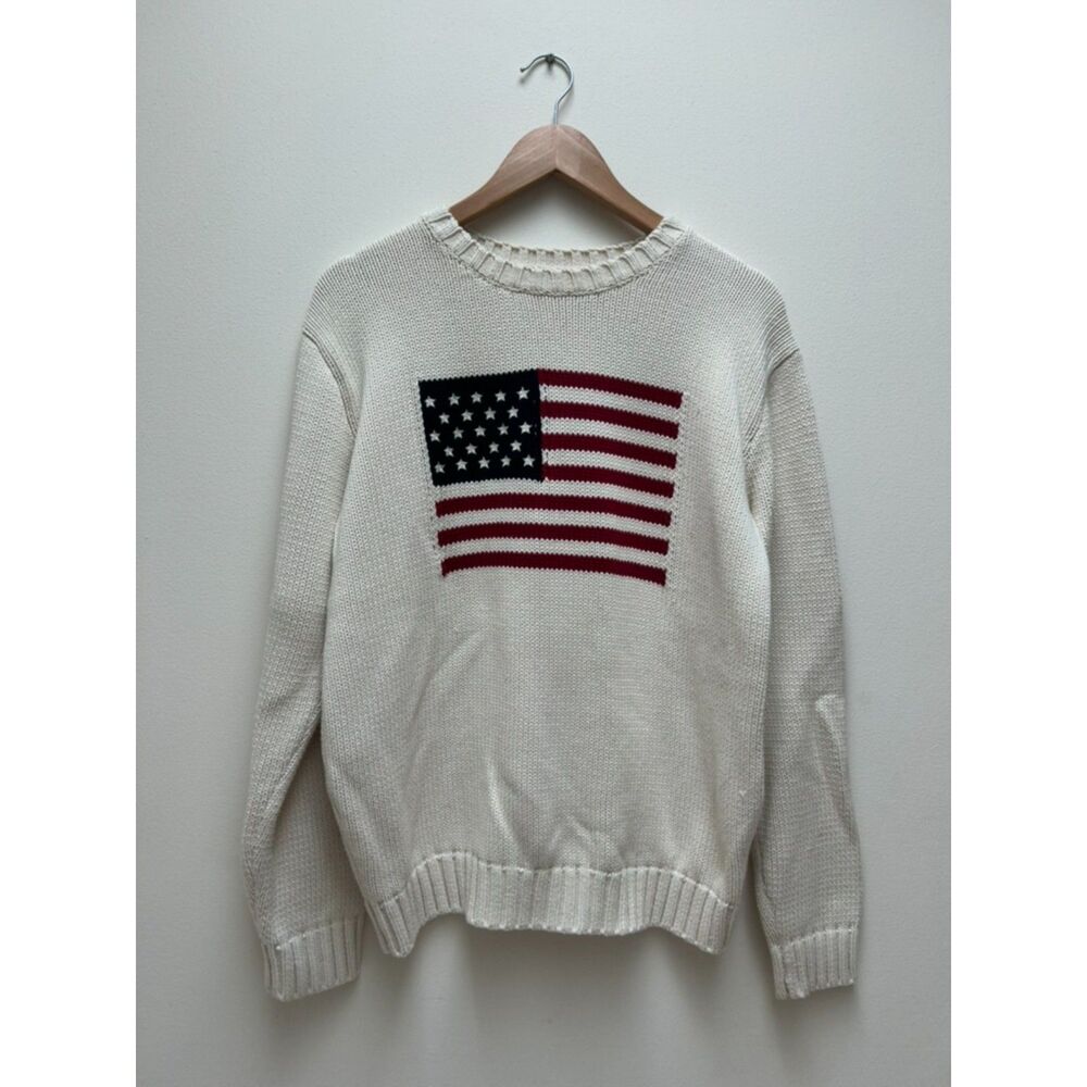 brandy melville american flag sweatshirt size S
